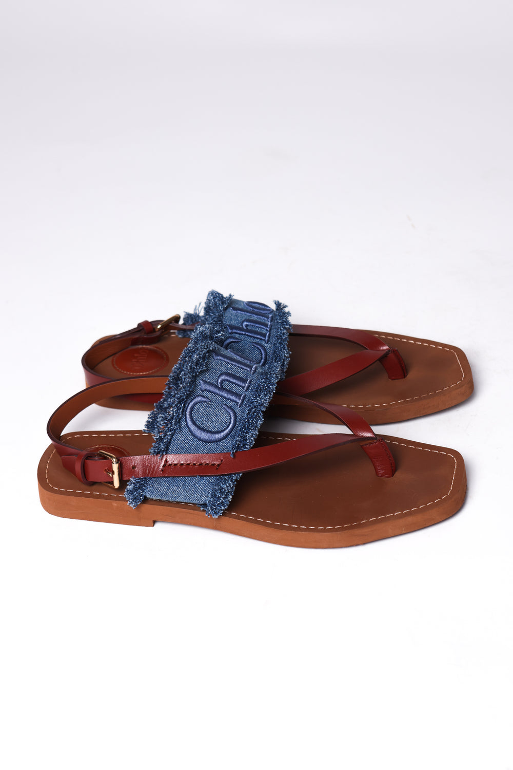 Sandália rasteira Chloé Woody