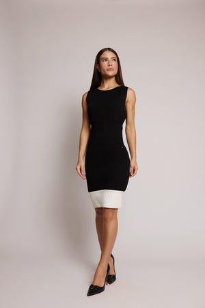 Vestido Chanel Preto e Branco