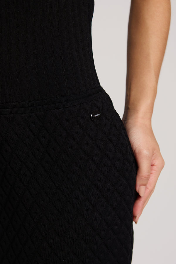 Vestido Chanel Preto e Branco