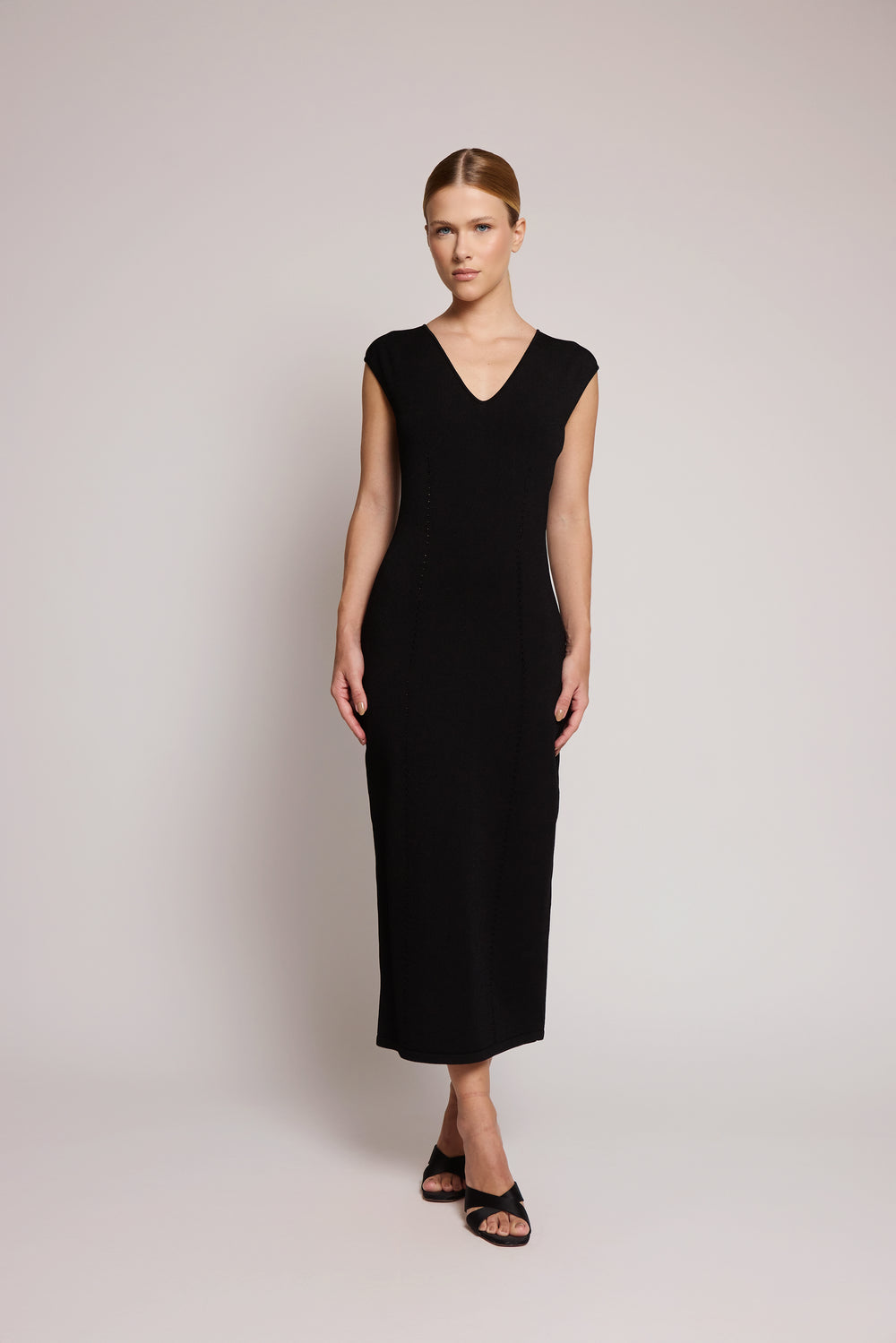 Vestido Midi Preto Dolce & Gabbana