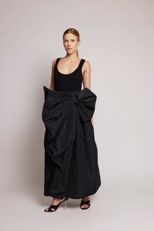 Vestido com laço Alexander Mcqueen