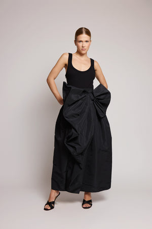 Vestido com laço Alexander Mcqueen