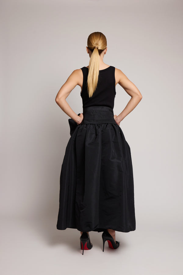 Vestido com laço Alexander Mcqueen