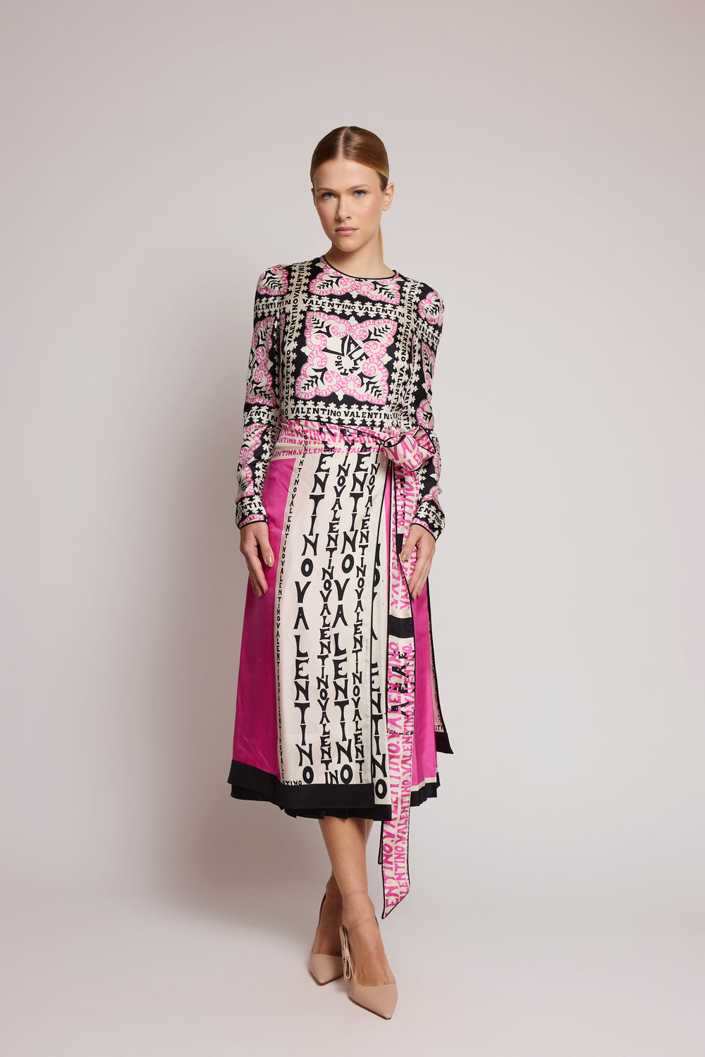 Vestido de Seda Valentino