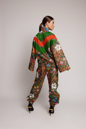 Conjunto Gucci Flora GG Monograma – Jaqueta e Calça Track