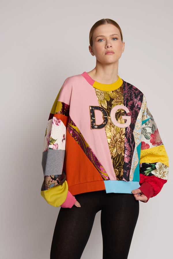 Moletom Dolce & Gabbana Patchwork Multicolor DG