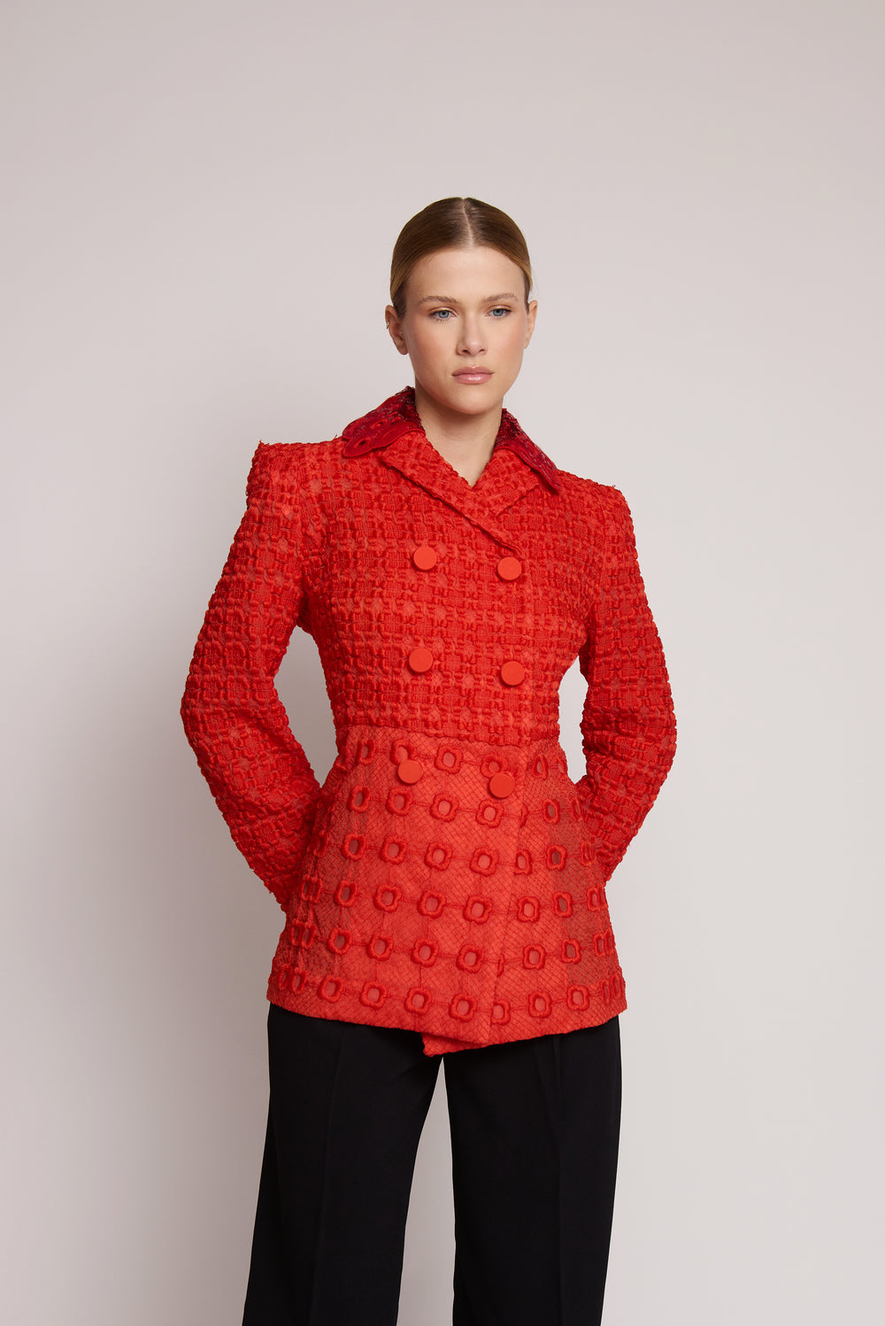 Jaqueta vermelha Fendi