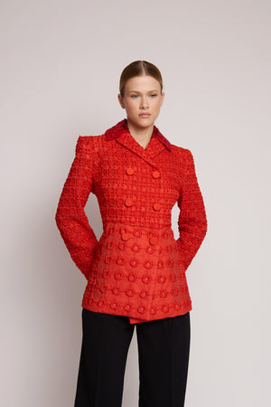 Jaqueta vermelha Fendi