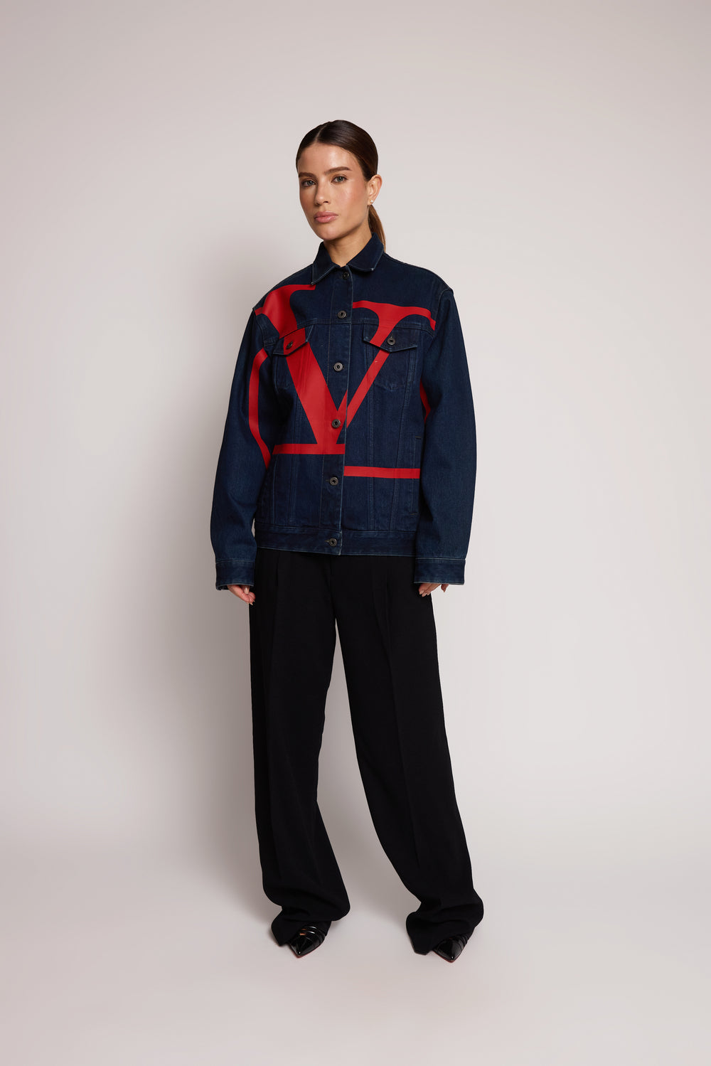 Jaqueta Valentino Logo Vermelha