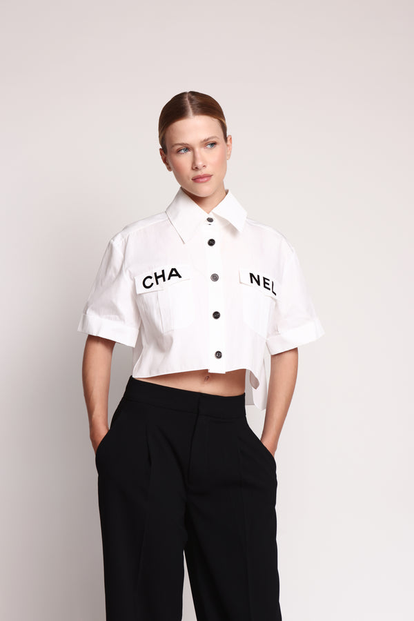 Chanel Cropped Button Up 