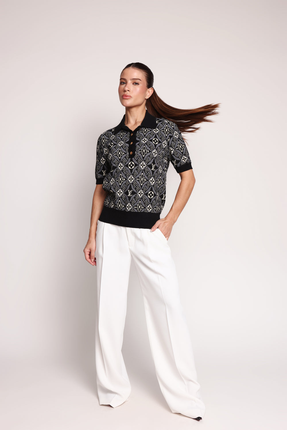 Louis Vuitton Retro Feel Polo Top