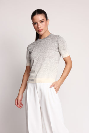 Fendi Gradient Perforated Cashmere