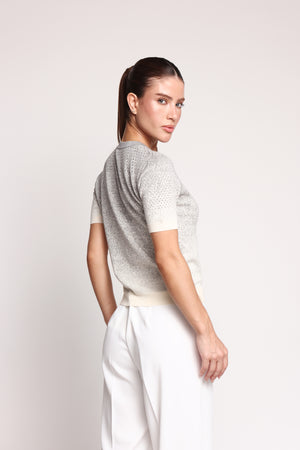 Fendi Gradient Perforated Cashmere