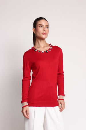 Fendi Red Cashmere