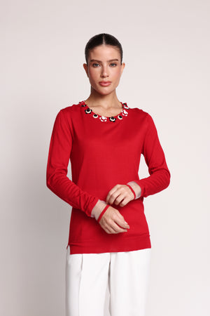 Fendi Red Cashmere