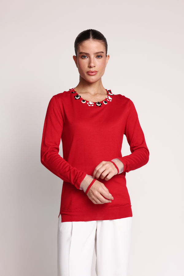 Fendi Red Cashmere