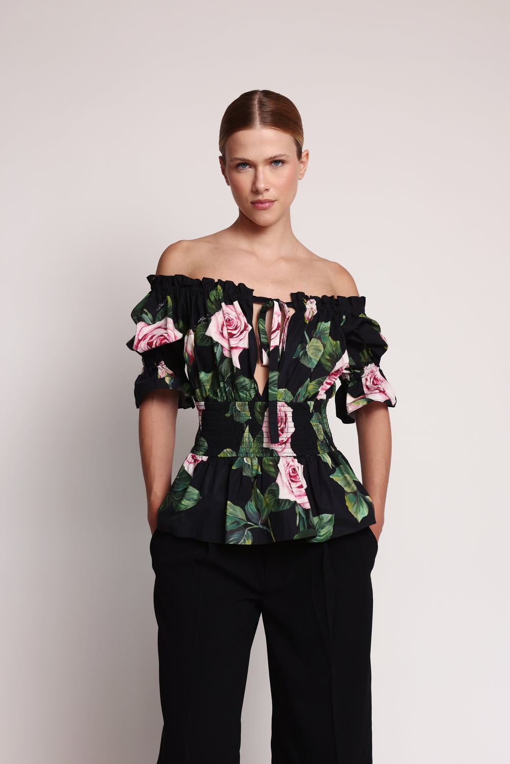 Dolce & Gabbana Ruched Floroal