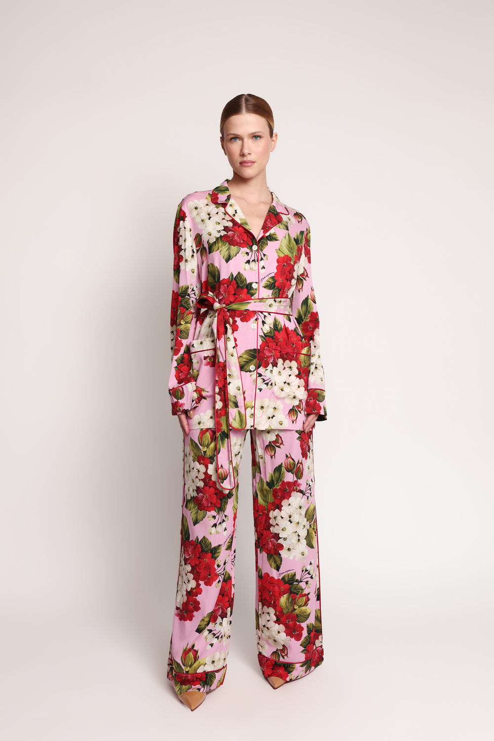 Conjunto Dolce & Gabbana Floral Rosa