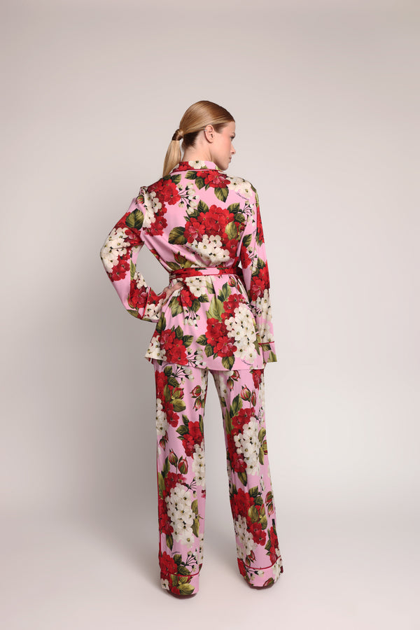 Conjunto Dolce & Gabbana Floral Rosa