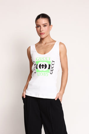 Gucci Rib Cotton Tank Top