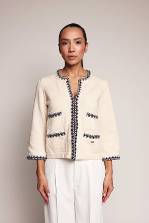 Coco Chanel Tweed Sweater Jacket