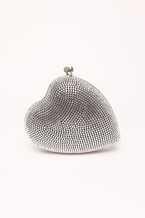 YSL Love Box Swarovski Crystal Heart Limited Edition Clutch 
