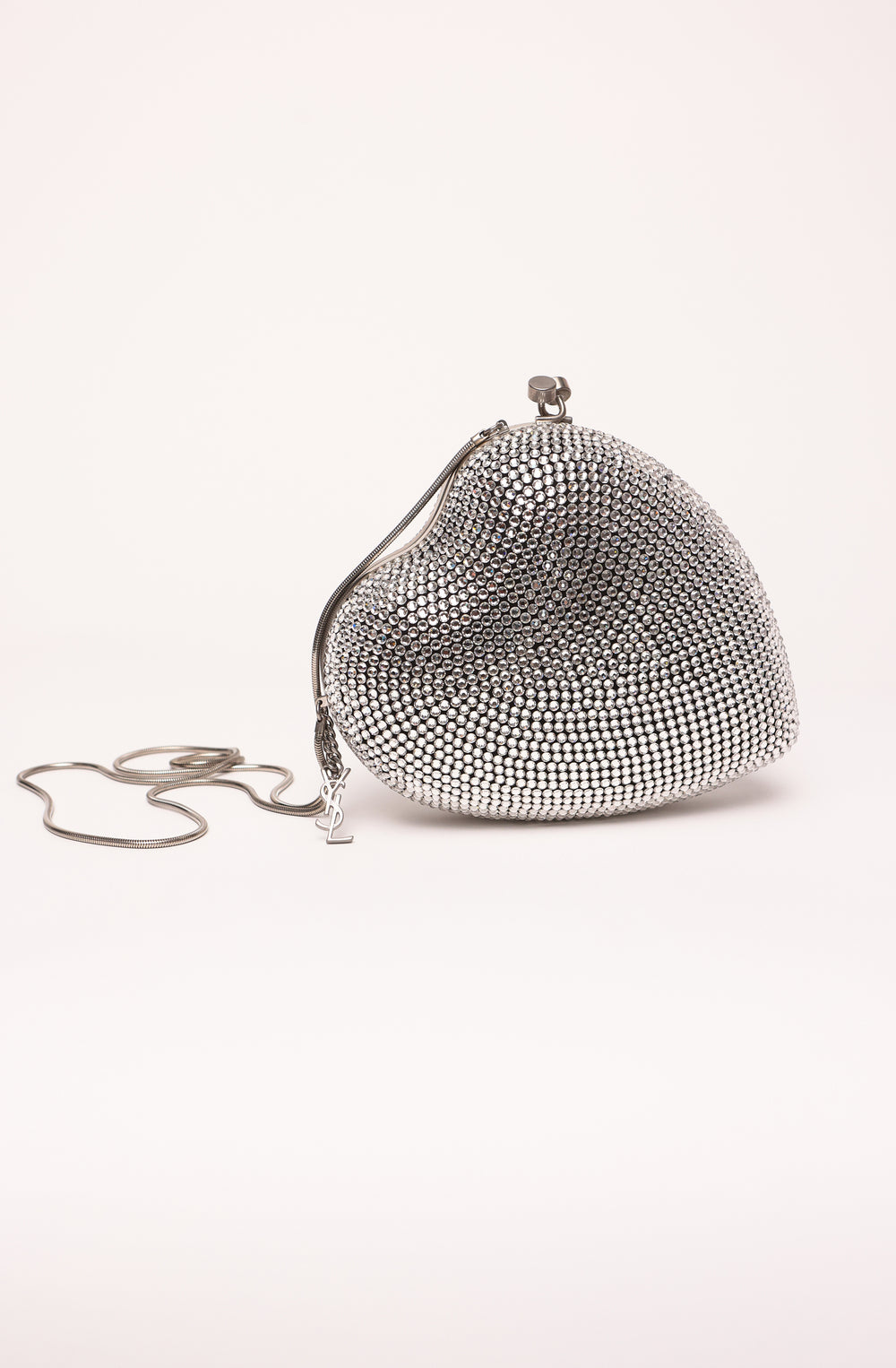 YSL Love Box Swarovski Crystal Heart Limited Edition Clutch 