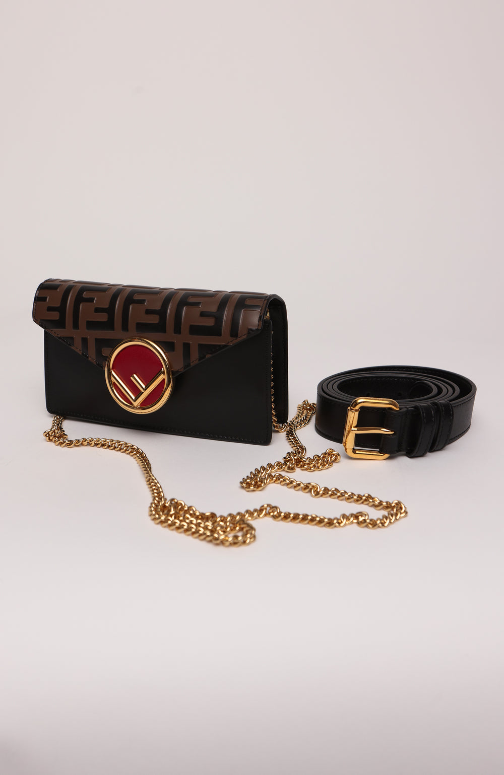Fendi Zucca Embossed Liberty Belt Bag 