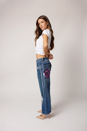 Calça Jeans Patchwork Destroyed Dolce & Gabbana