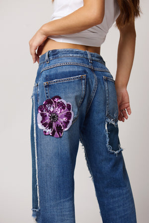 Calça Jeans Patchwork Destroyed Dolce & Gabbana