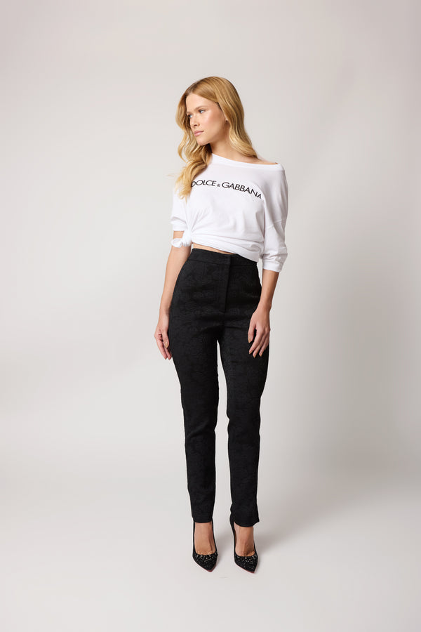 Calça skinny Dolce & Gabbana com estampa floral