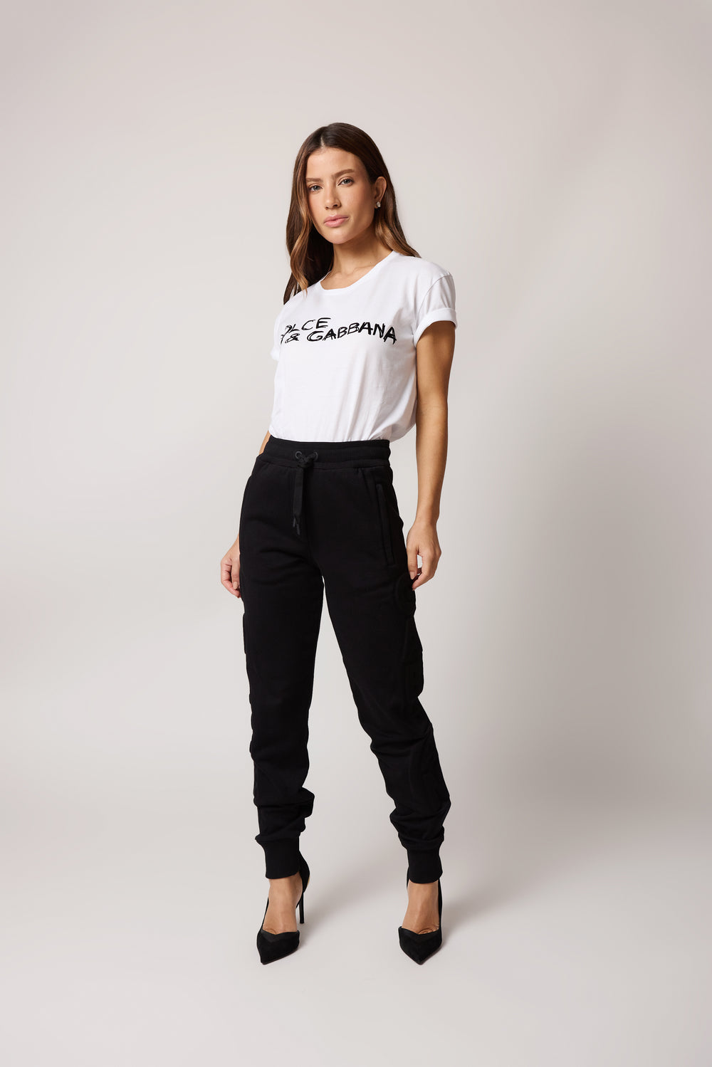 Calça Dolce & Gabbana Jogging Logo Preto
