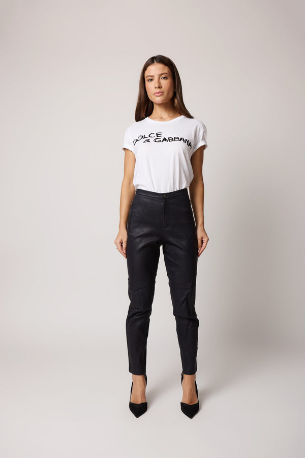 Calça Bottega Veneta Essential Leather Slim