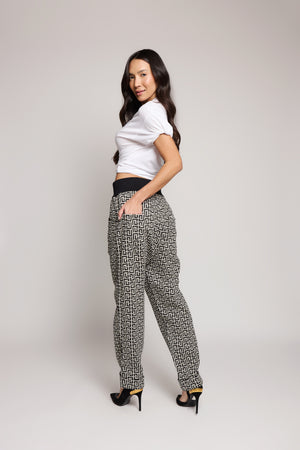 Calça em jacquard de algodão Balmain