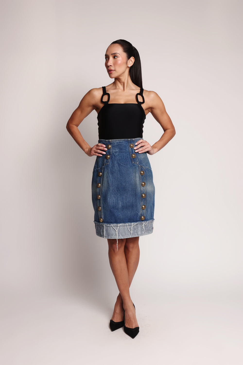 Saia Balmain Jeans