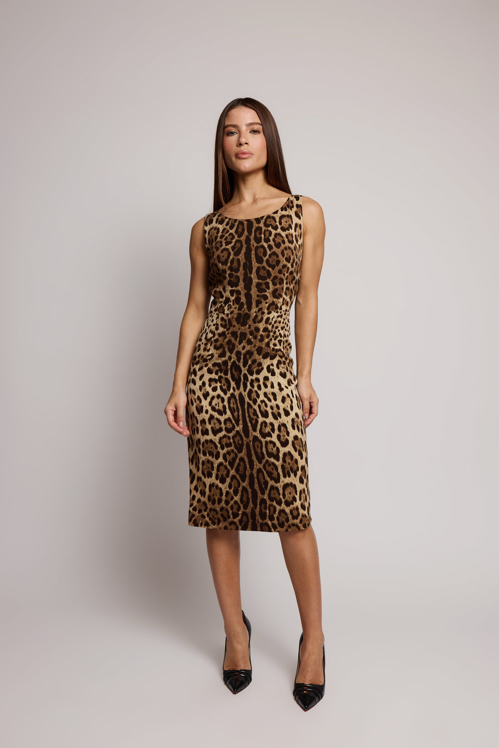 Vestido Dolce & Gabbana slim com estampa de Leopardo
