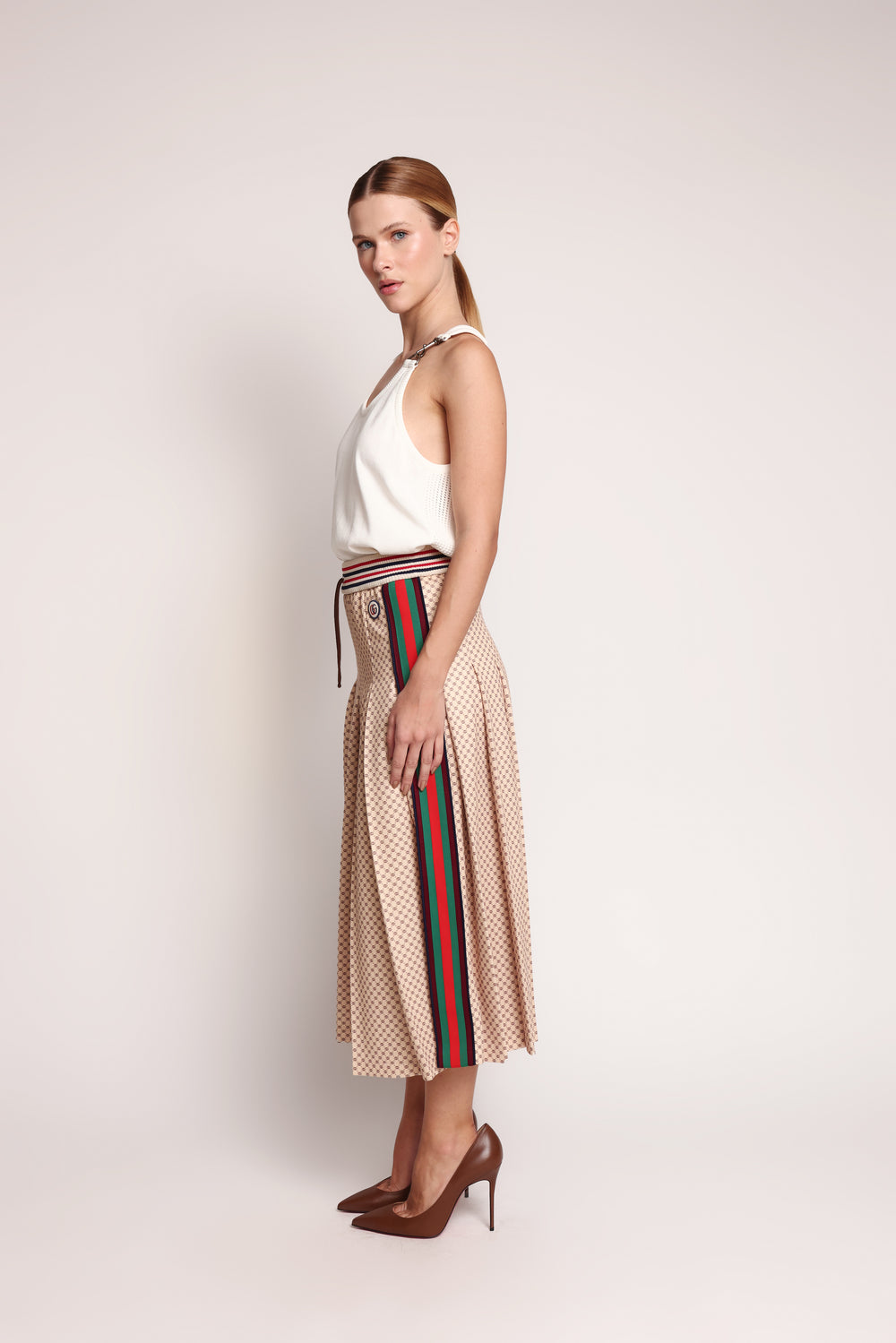 Saia Plissada Gucci