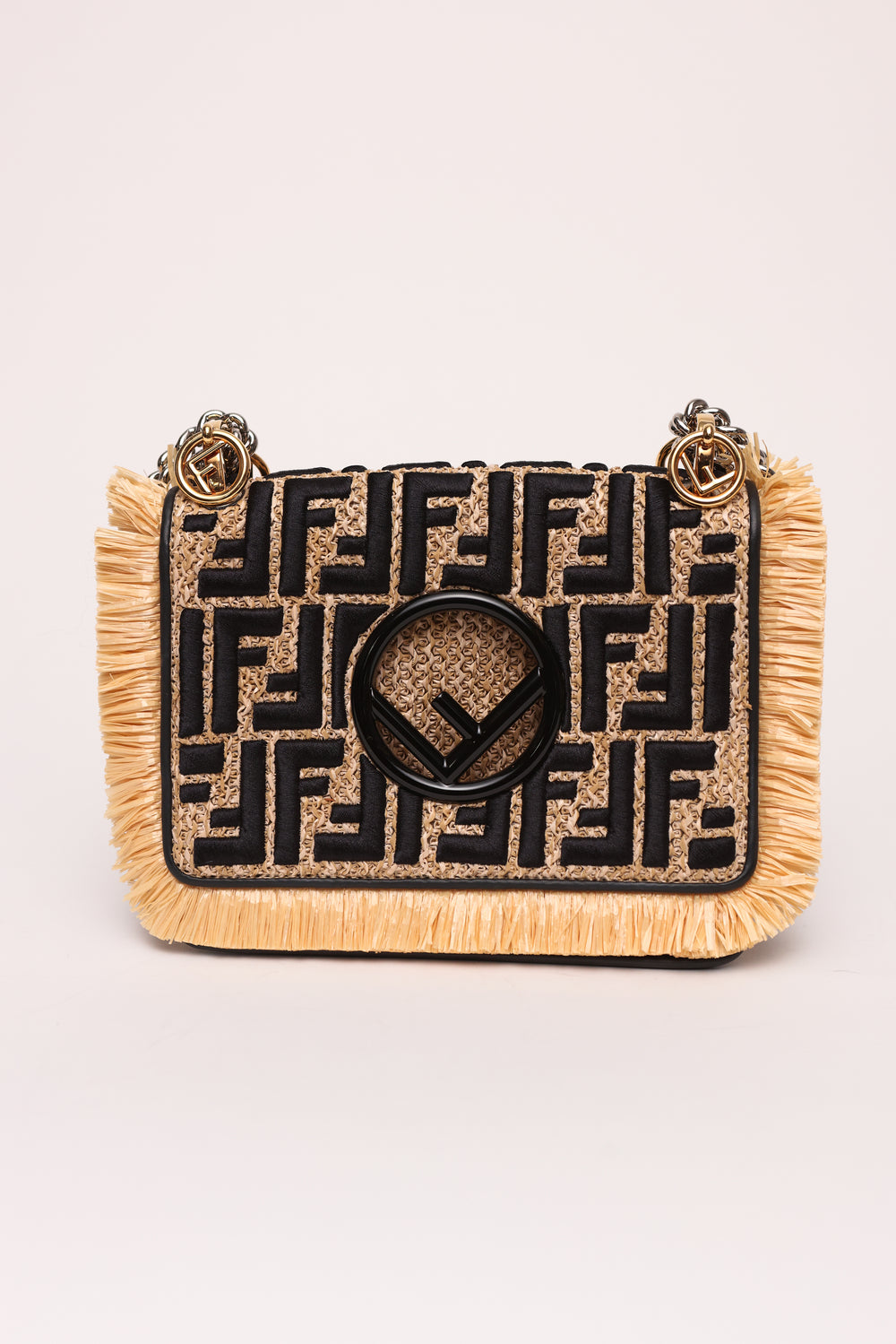 Fendi Kan Zucca Raffia