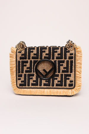 Fendi Kan Zucca Raffia