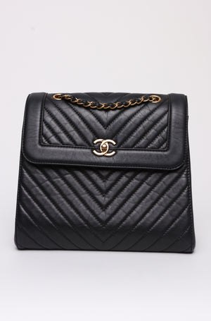 Chanel Chevron Framed Backpack