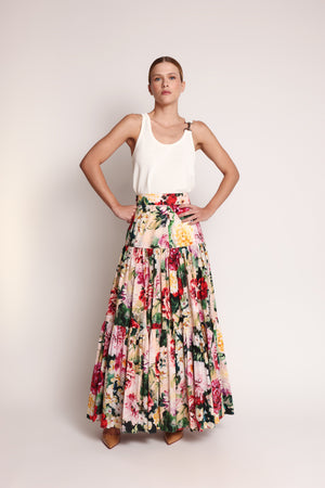 Saia midi Dolce & Gabbana Floral