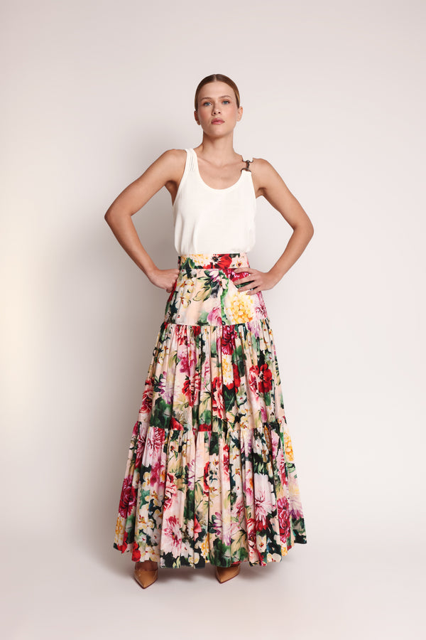 Saia midi Dolce & Gabbana Floral