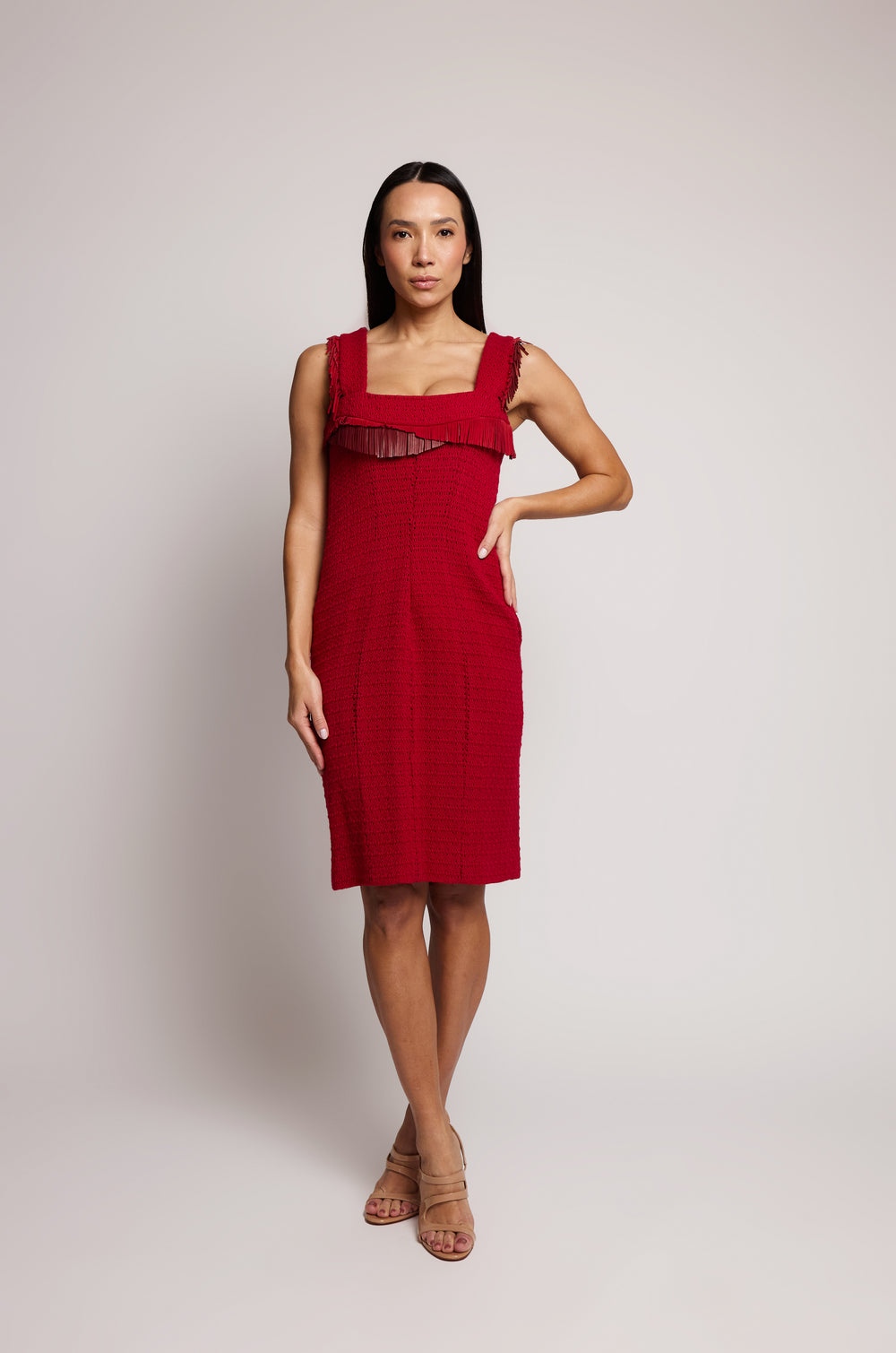Vestido Chanel em camurça