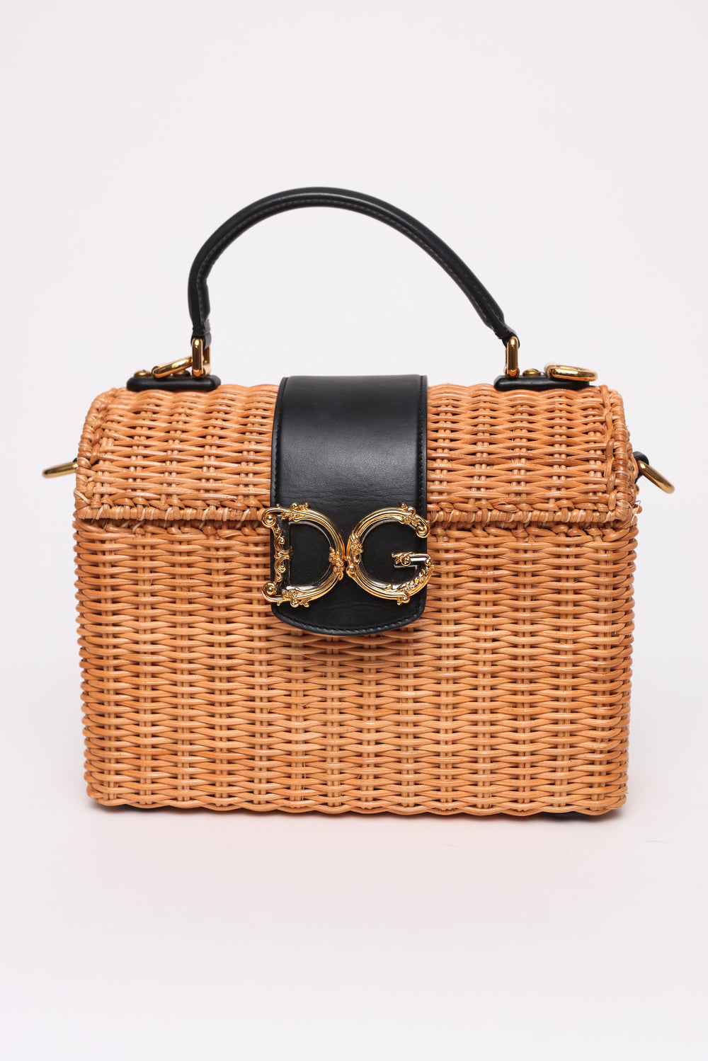 Dolce & Gabbana Wicker Basket Bag