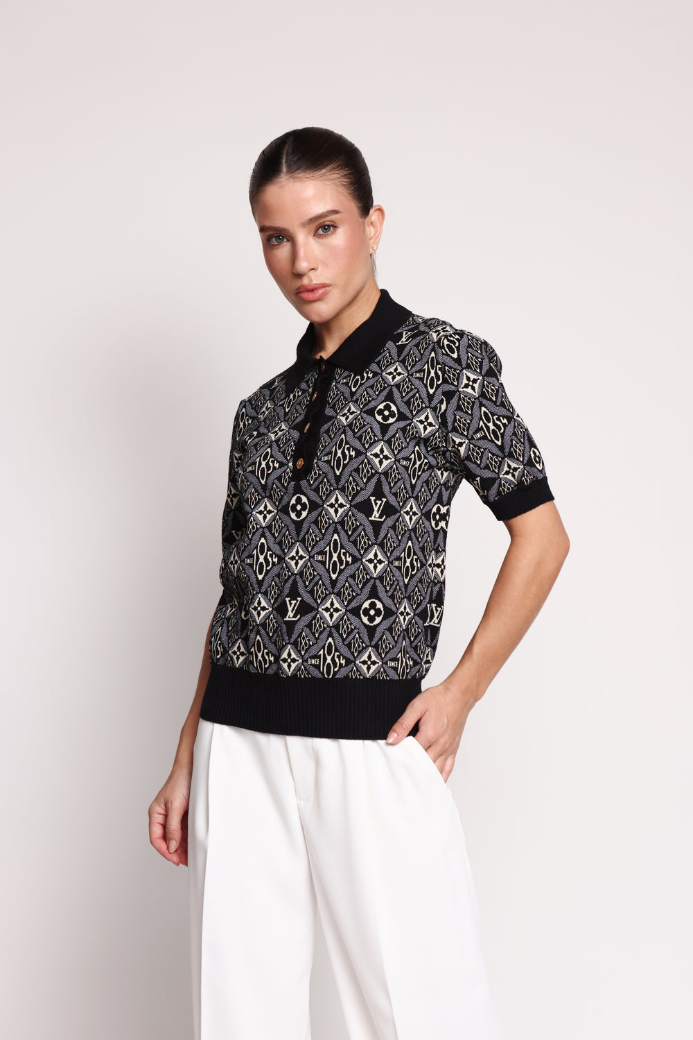 Louis Vuitton Retro Feel Polo Top