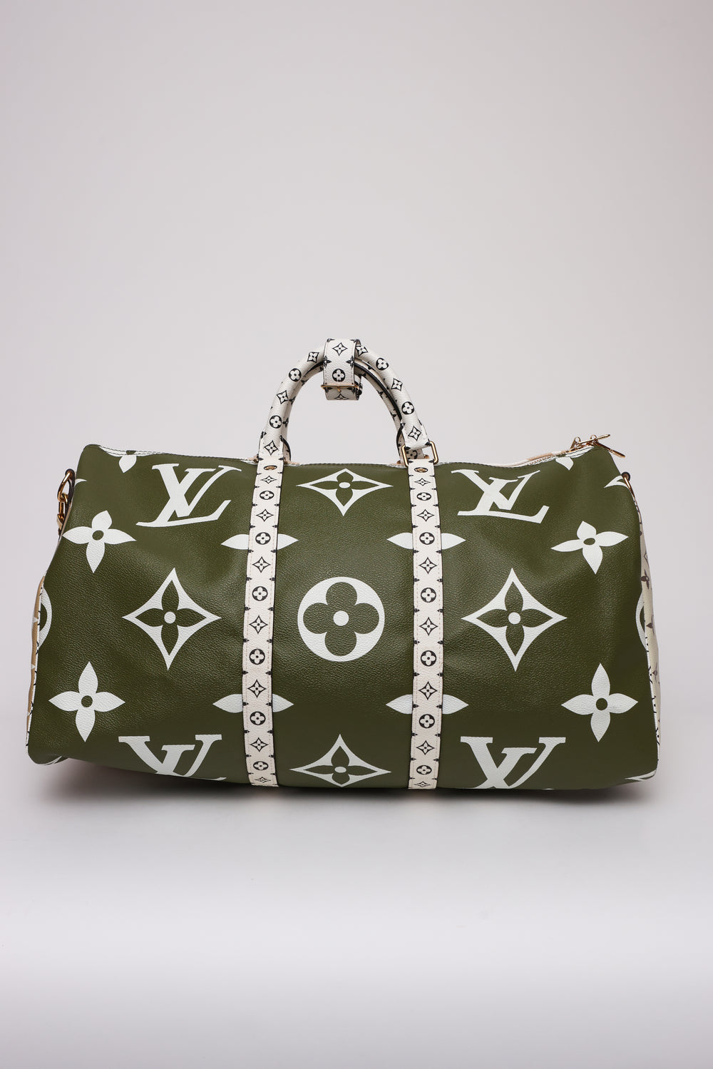 Louis Vuitton Khaki Green Keepall Bandoulière 50