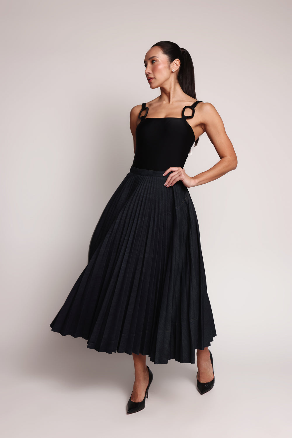 Saia longa plissada Christian Dior